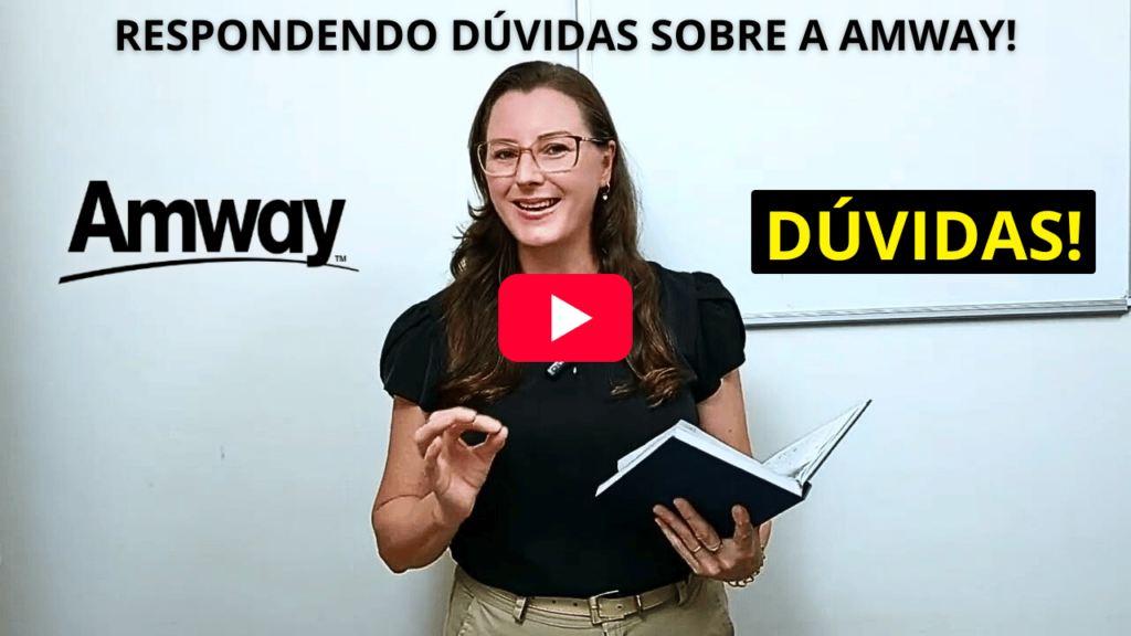 eleone mostra em um vídeo no Youtube tirando dúvidas sobre a amway
