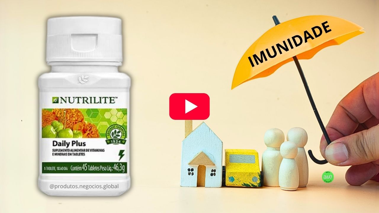 Assista ao vídeo sobre como tomar o Daily Plus Nutrilite