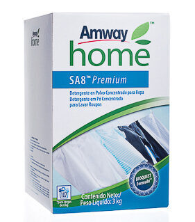 Limpeza profunda com o sabão em pó SA8 da Amway