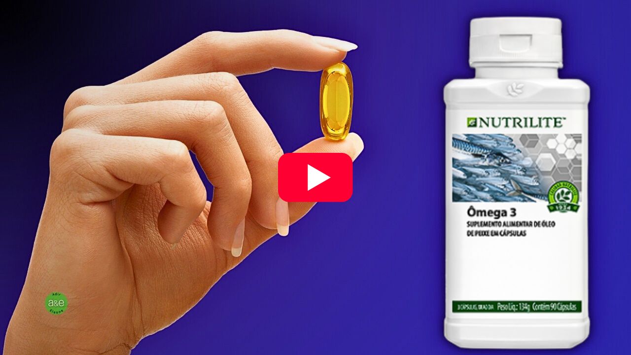 Assista ao vídeo sobre como tomar o Ômega 3 Nutrilite