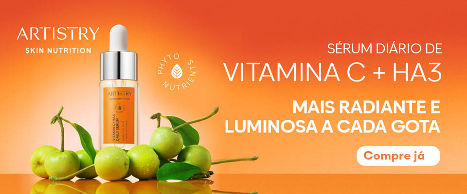 Artistry Sérum Vitamina C e Ácido Hialurônico para uma pele radiante e jovem